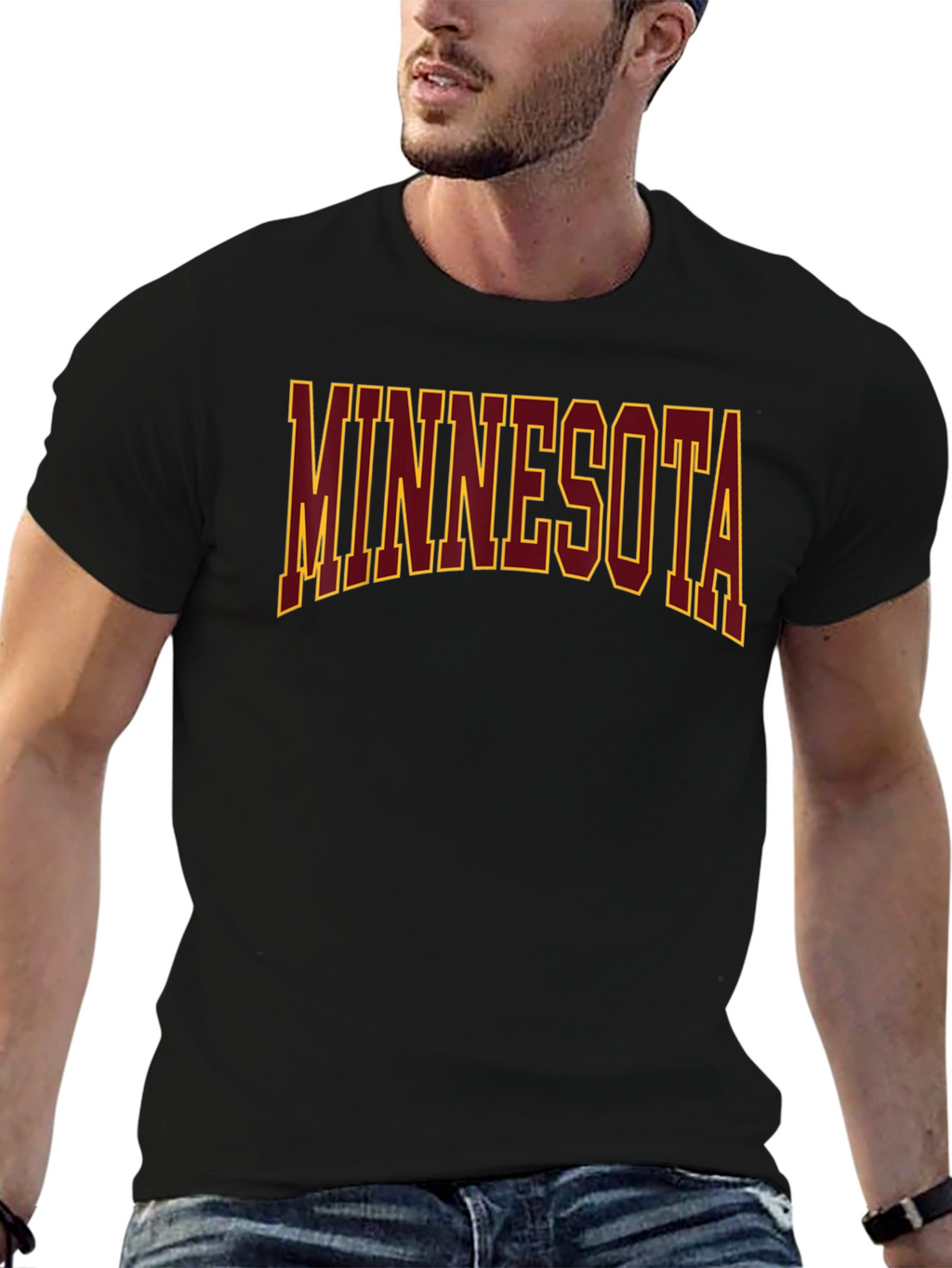 Minnesota T-Shirt Black Graphic Tee