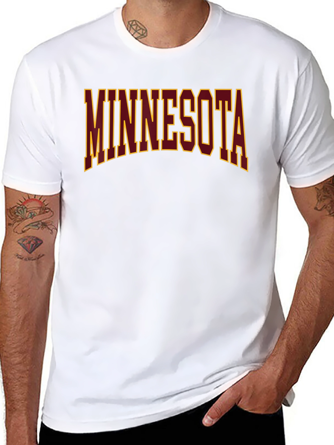 Minnesota T-Shirt Black Graphic Tee