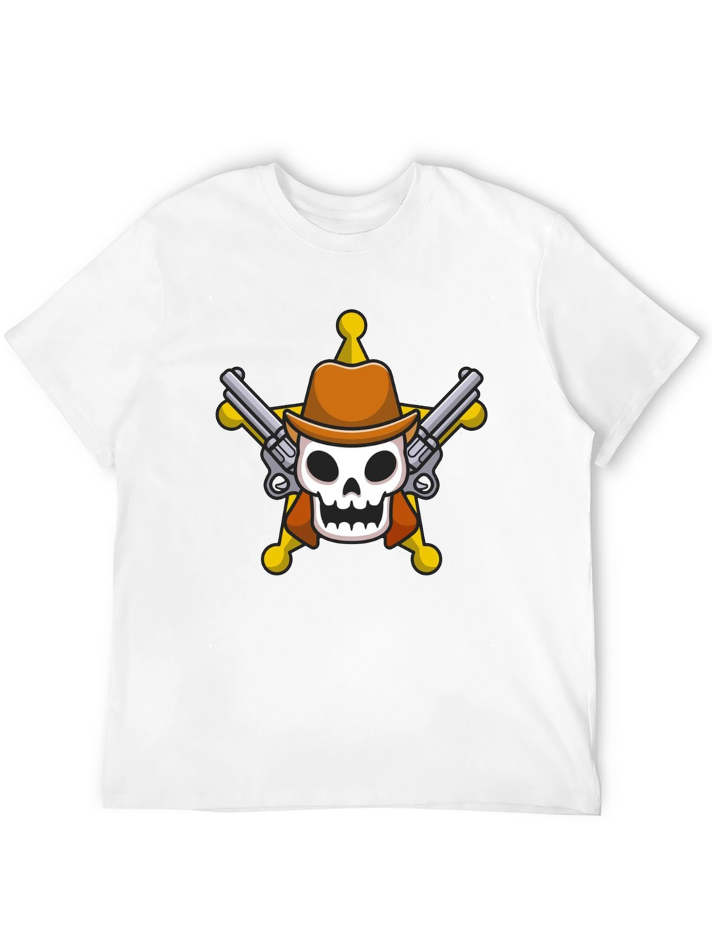 Skull Cowboy T-Shirt - Western Style Tee