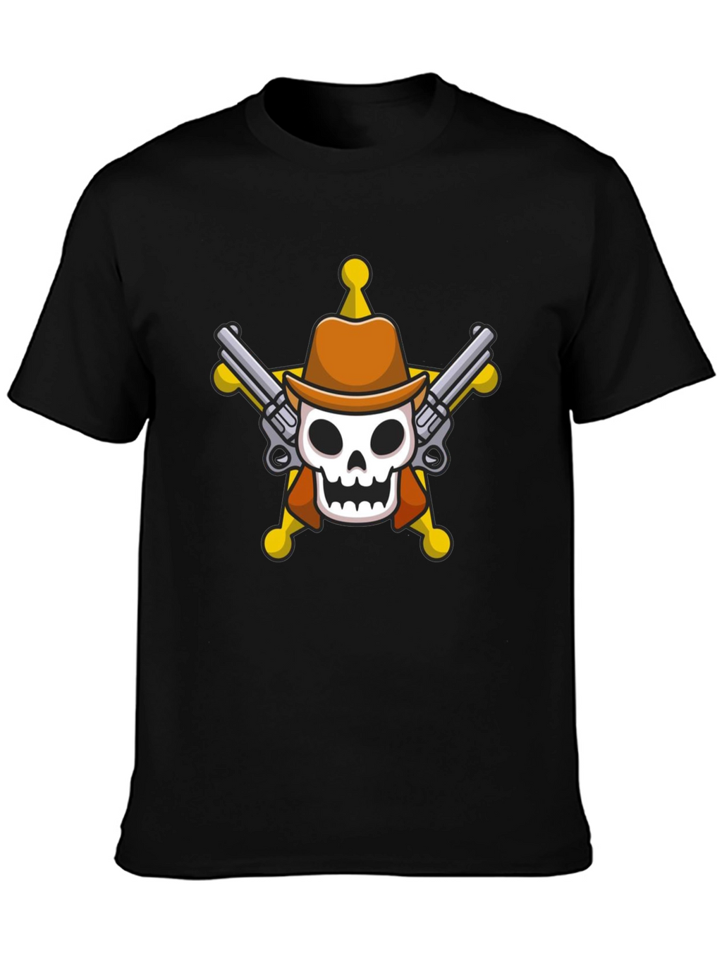Skull Cowboy T-Shirt - Western Style Tee