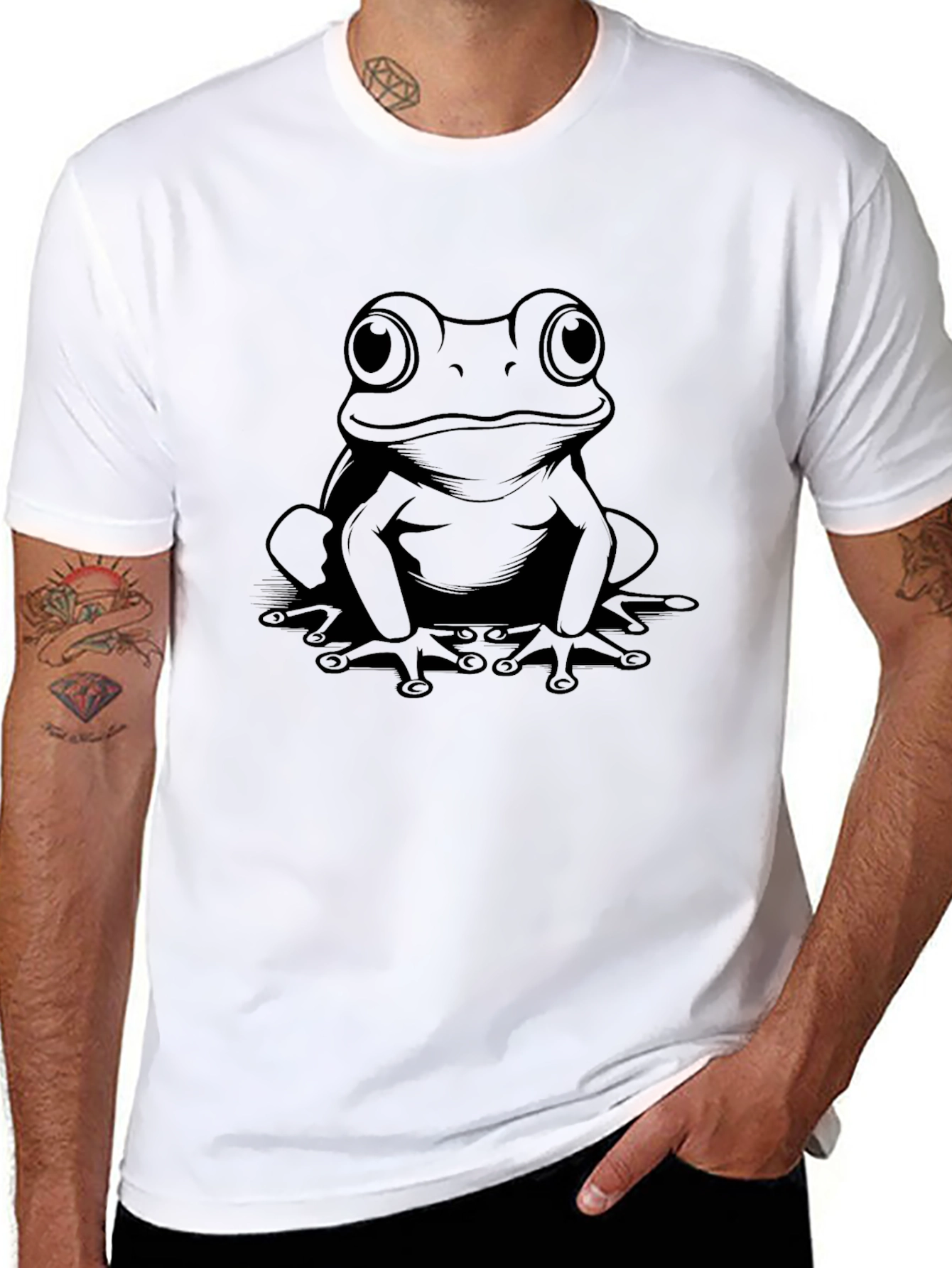 Cool Frog Graphic Tee - Soft Cotton