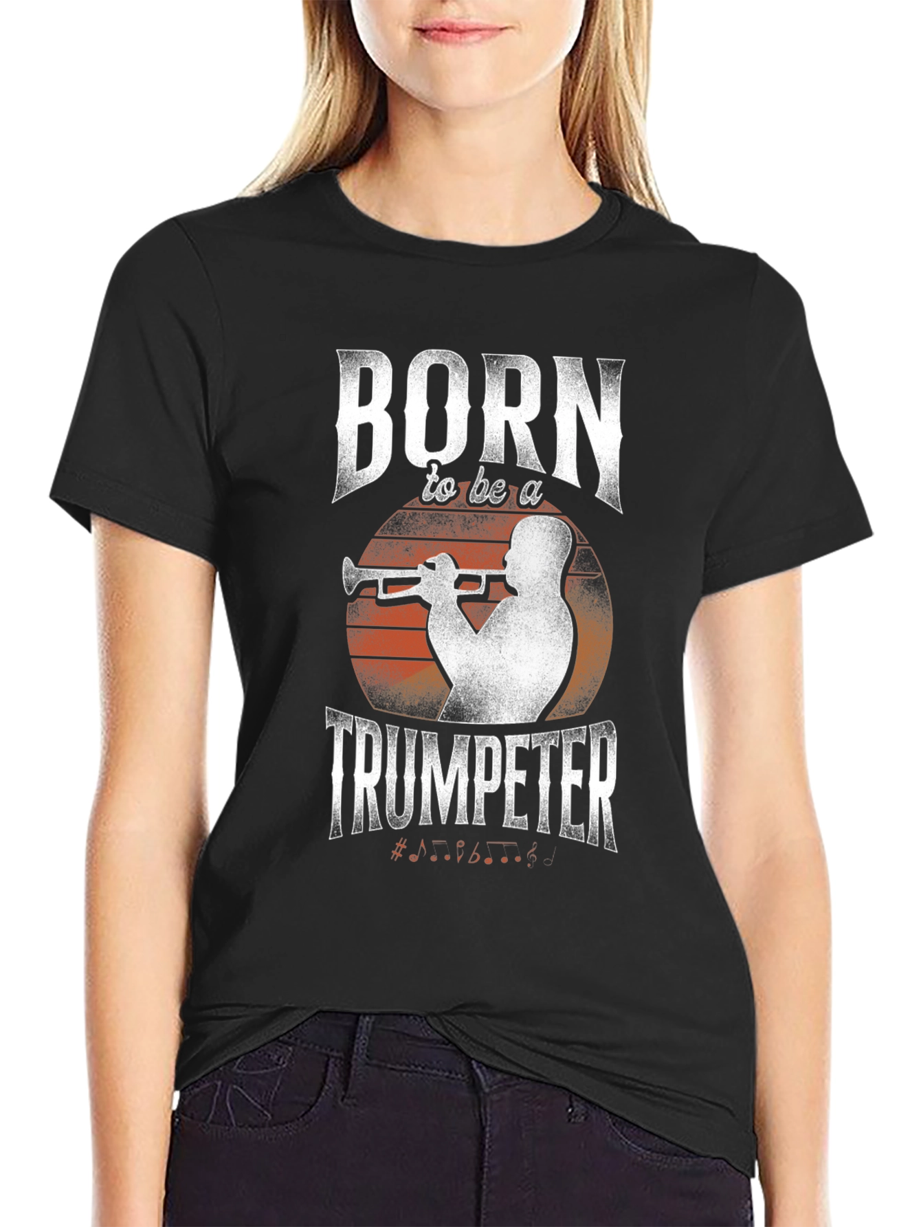 Born to be a Trumpeter Graphic T-Shirt - Music Lover Tee