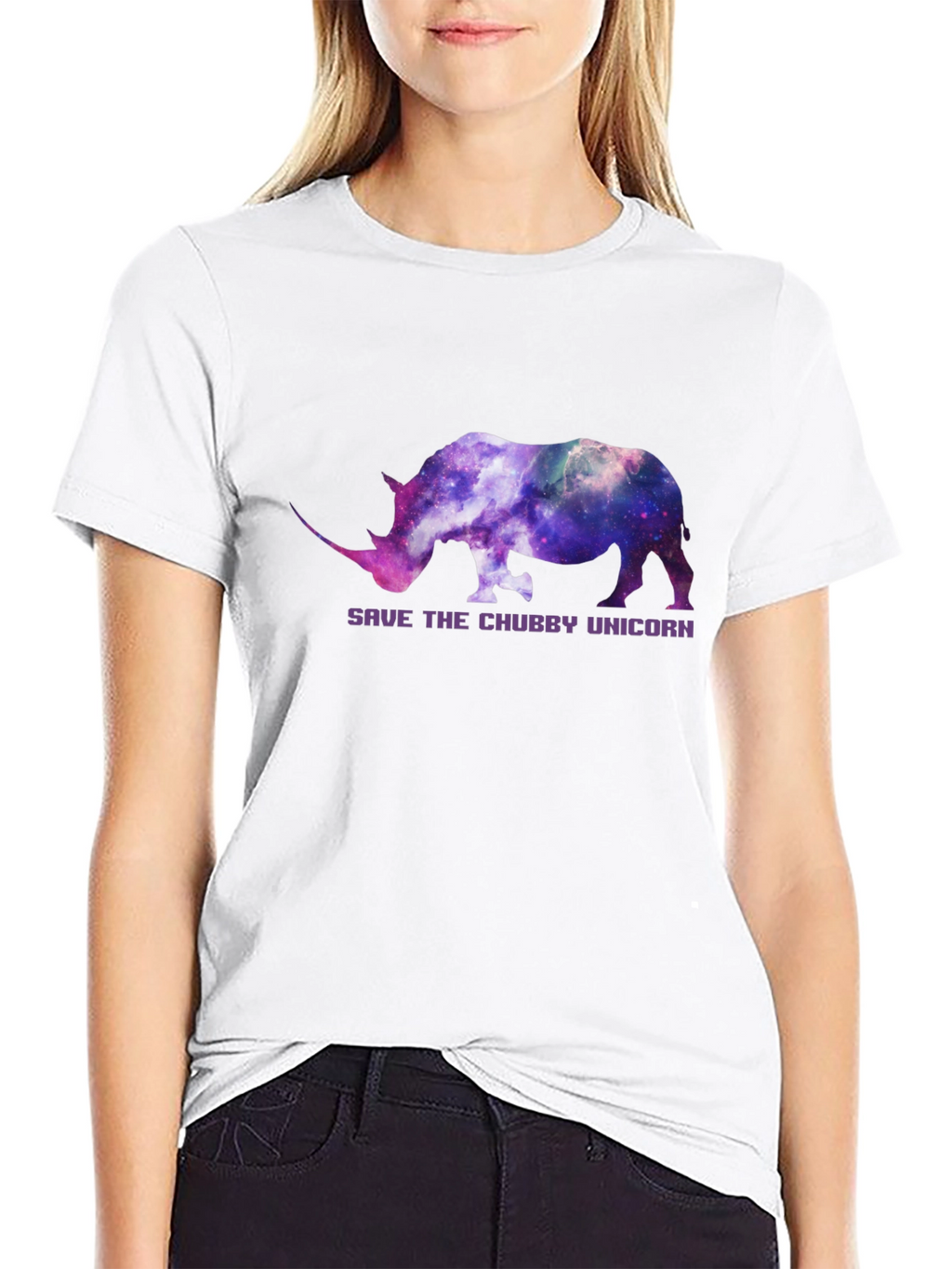 Save the Chubby Unicorn Graphic T-Shirt