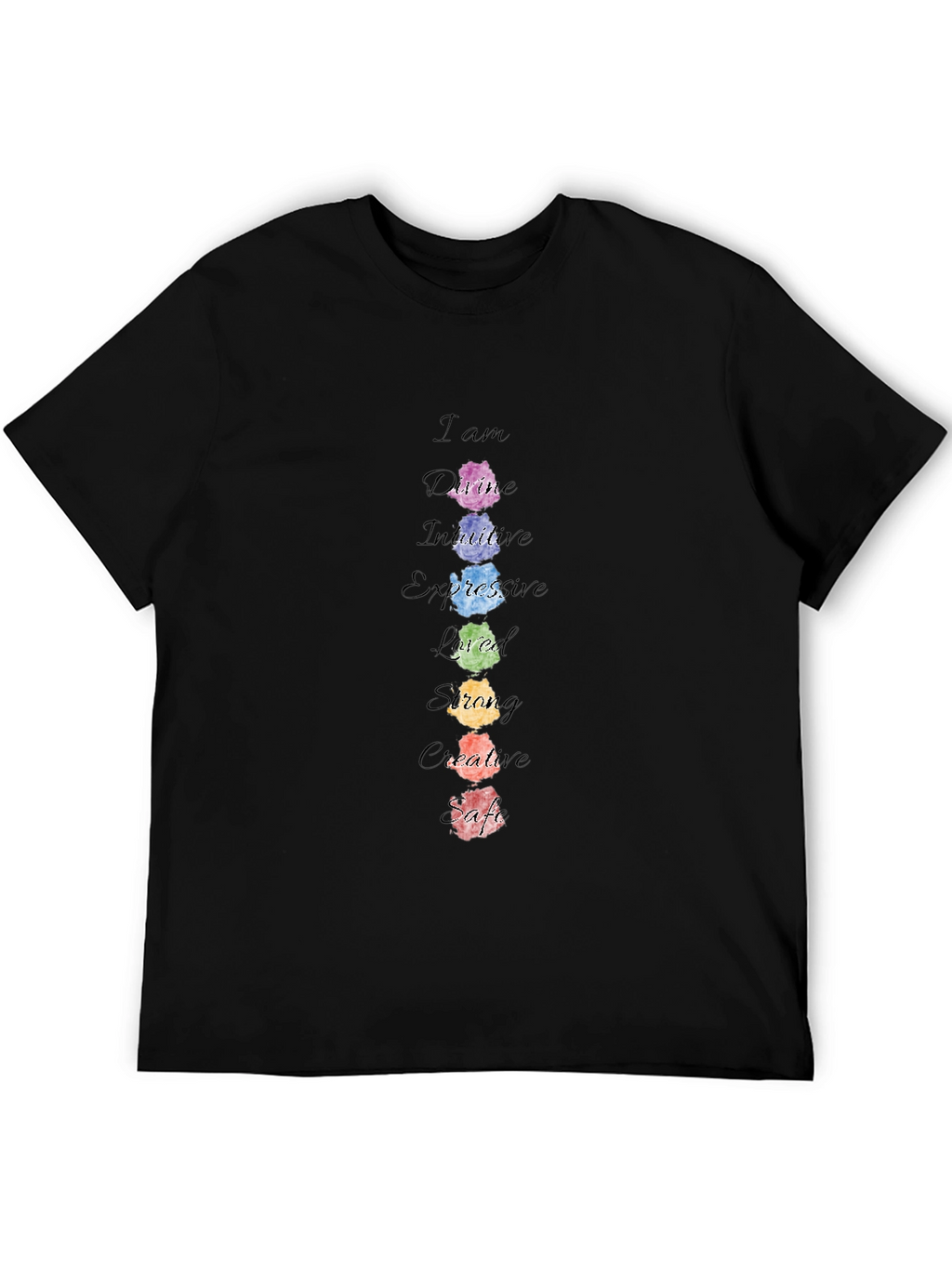 Affirmation Chakra T-Shirt - Positive Energy Tee