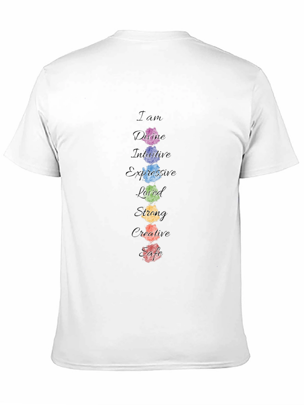 Affirmation Chakra T-Shirt - Positive Energy Tee
