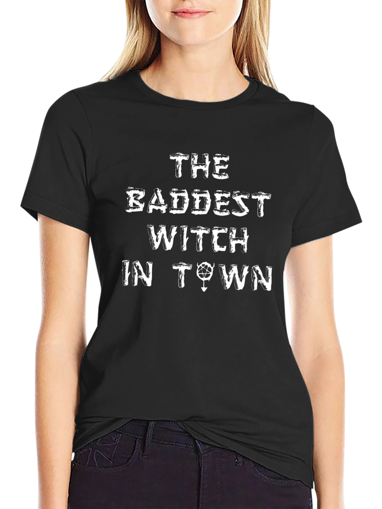 Baddest Witch in Town Black Graphic Tee
