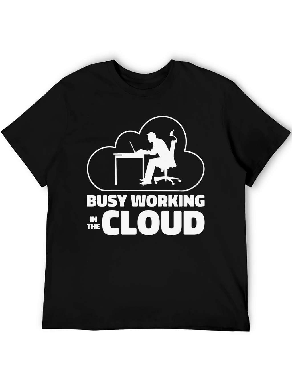 Busy Working in the Cloud T-Shirt Programmer Gift