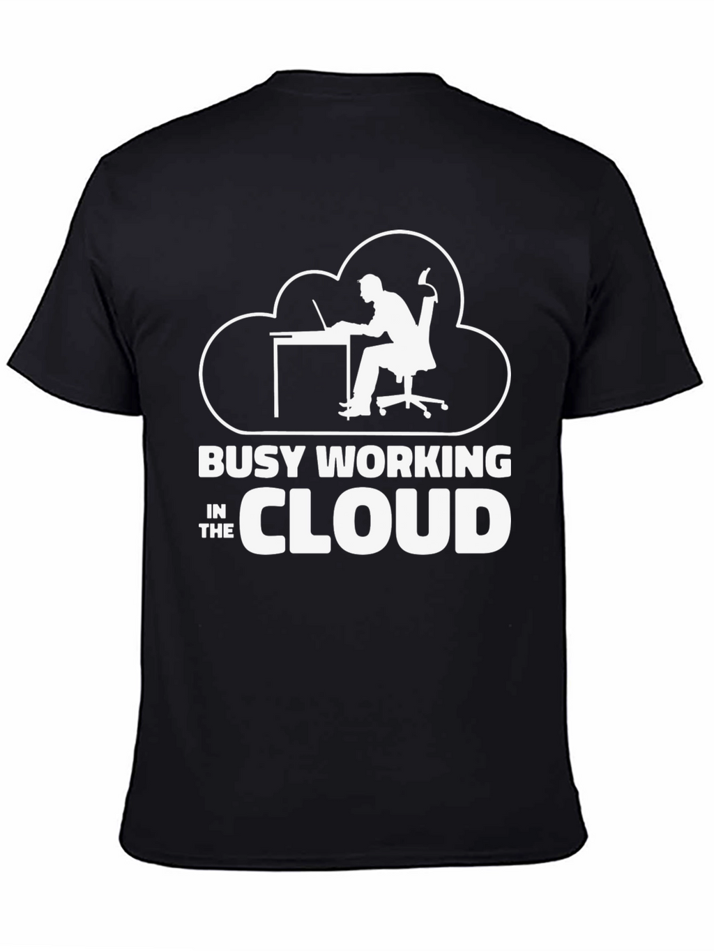 Busy Working in the Cloud T-Shirt Programmer Gift