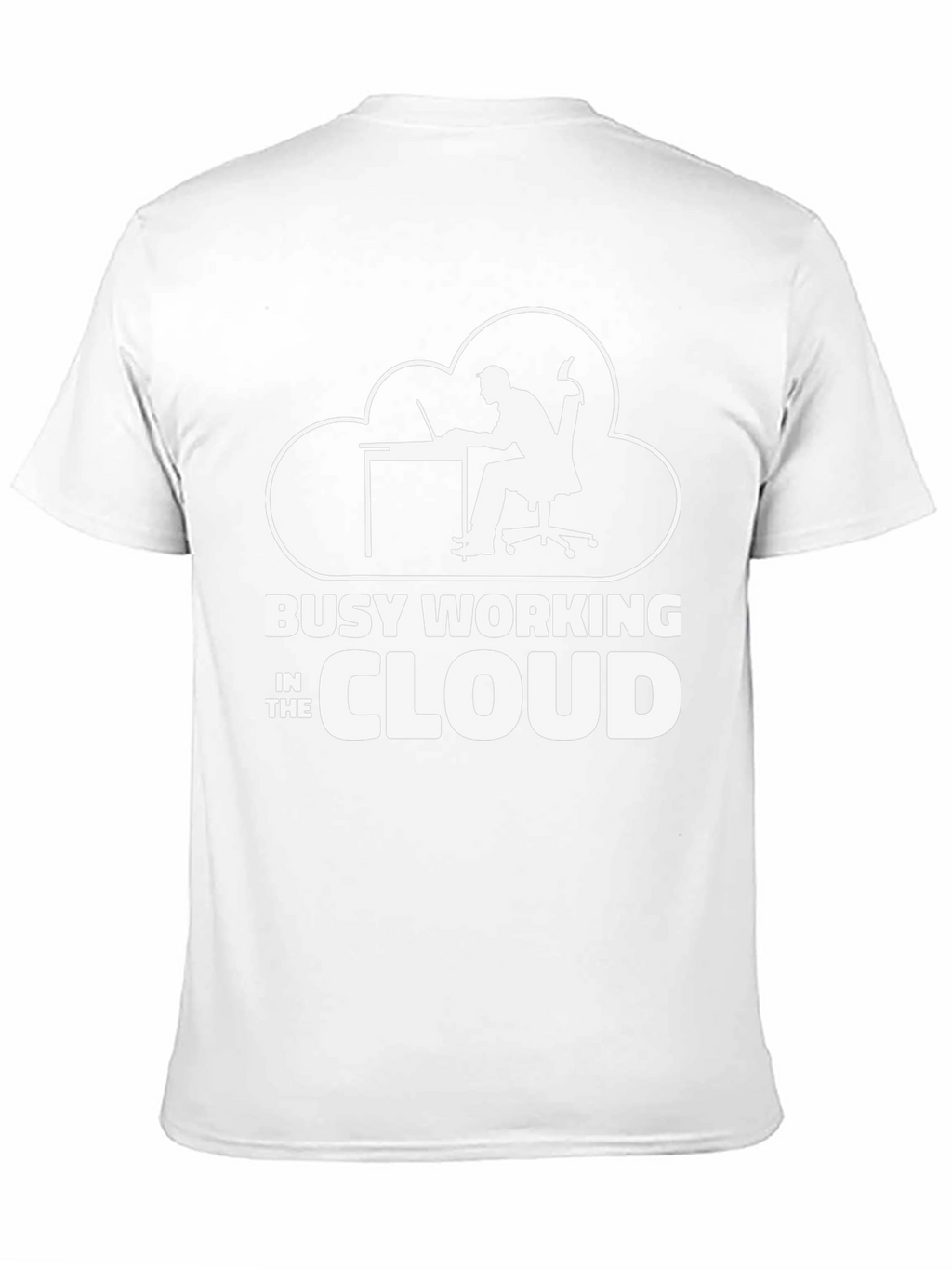 Busy Working in the Cloud T-Shirt Programmer Gift