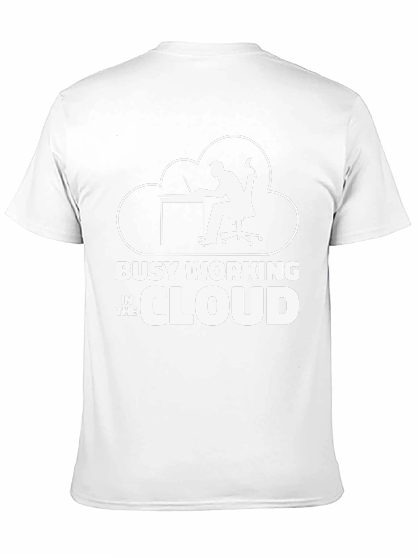 Busy Working in the Cloud T-Shirt Programmer Gift