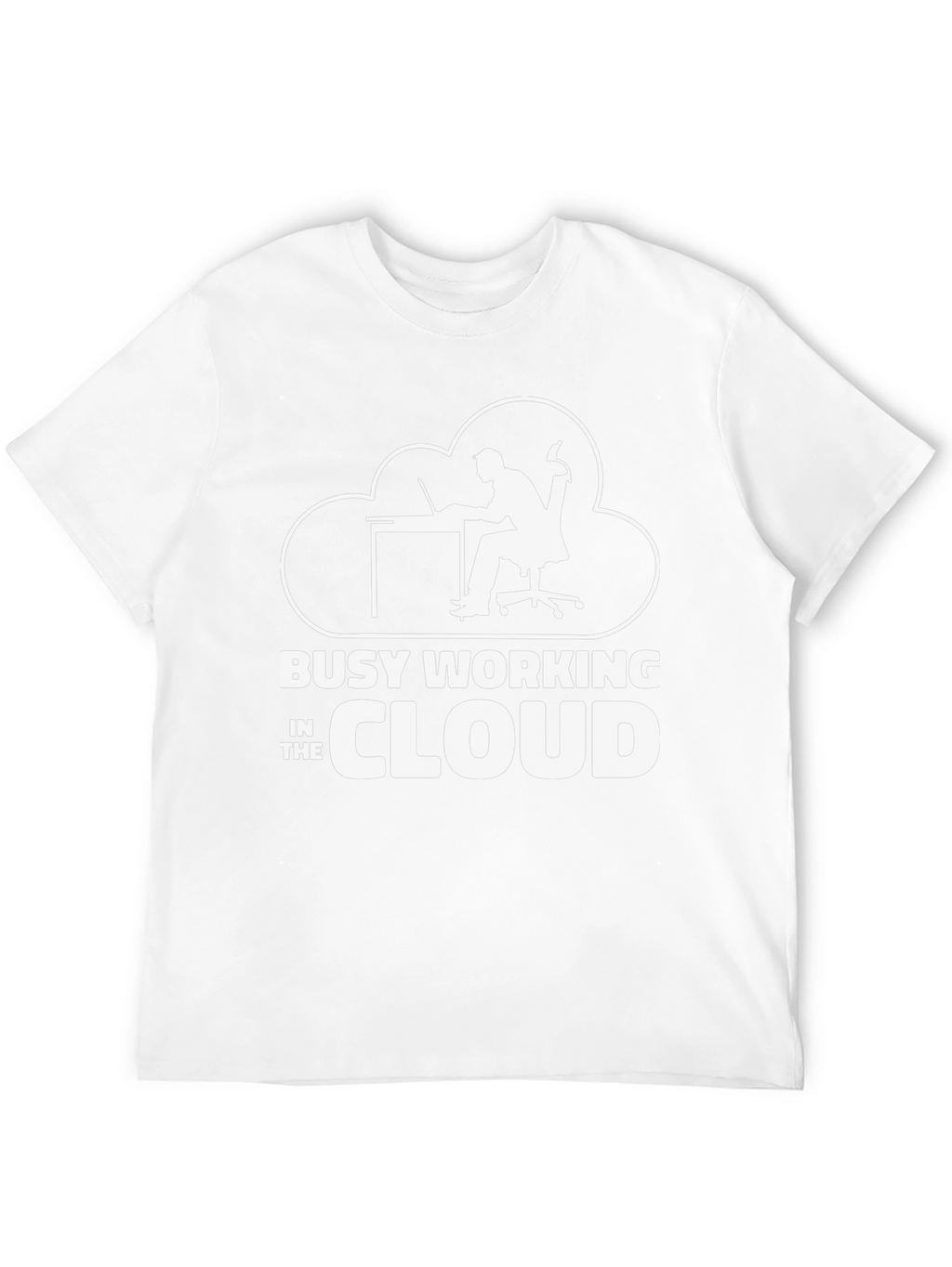 Busy Working in the Cloud T-Shirt Programmer Gift