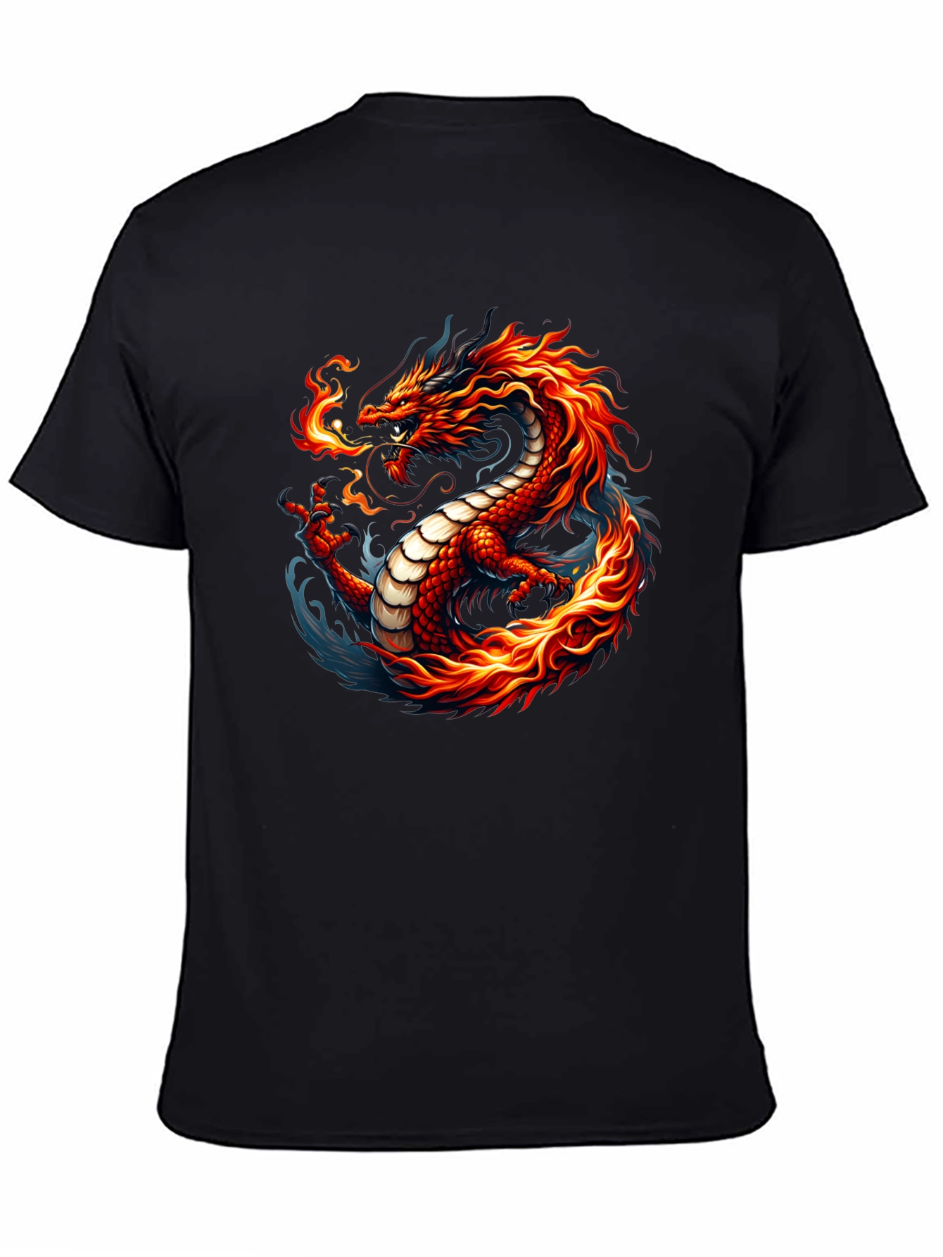 Fiery Dragon Graphic Tee - Bold & Unique