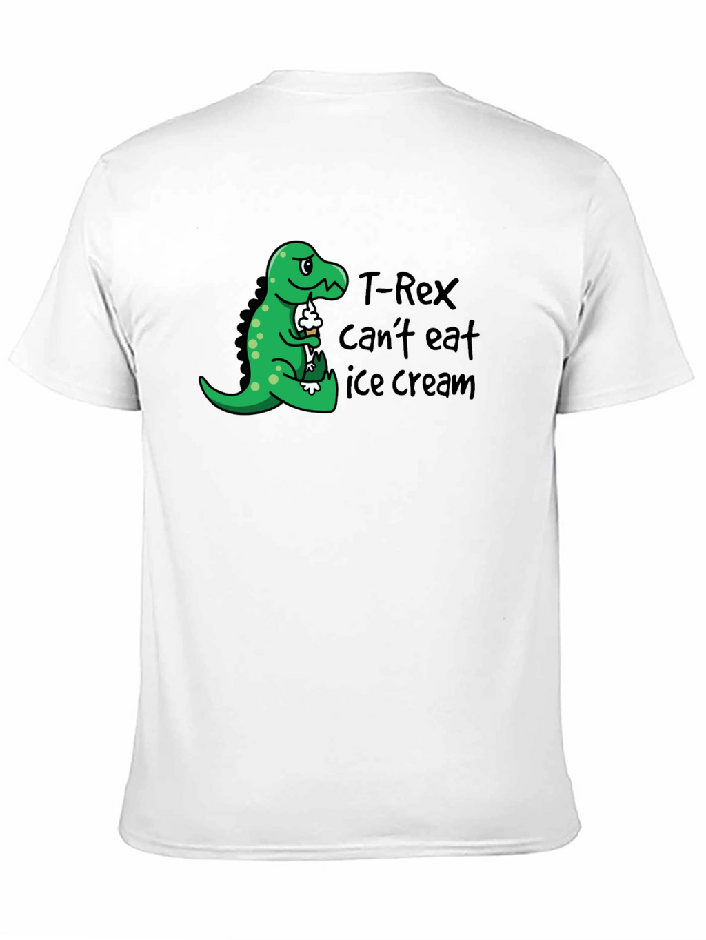 T-Rex Cant Eat Ice Cream Graphic T-Shirt