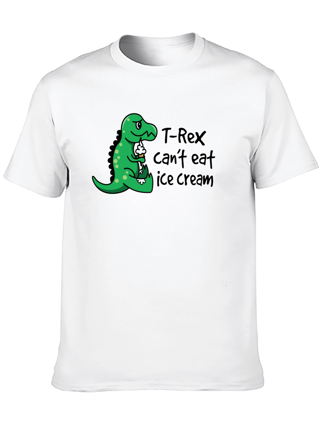 T-Rex Cant Eat Ice Cream Graphic T-Shirt