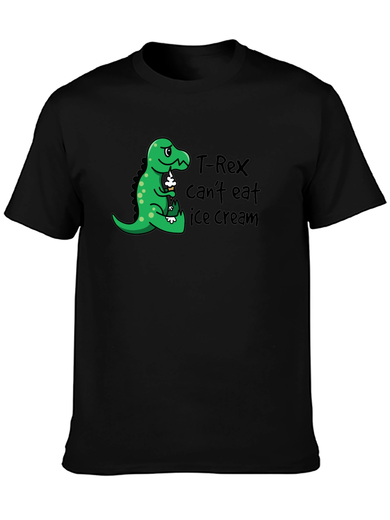 T-Rex Cant Eat Ice Cream Graphic T-Shirt