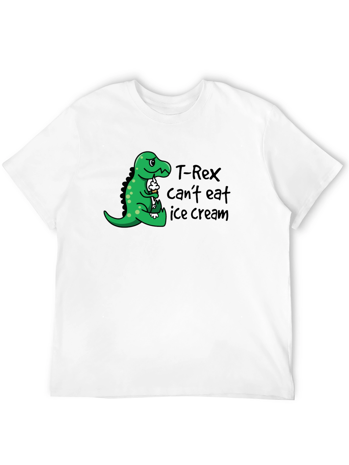 T-Rex Cant Eat Ice Cream Graphic T-Shirt