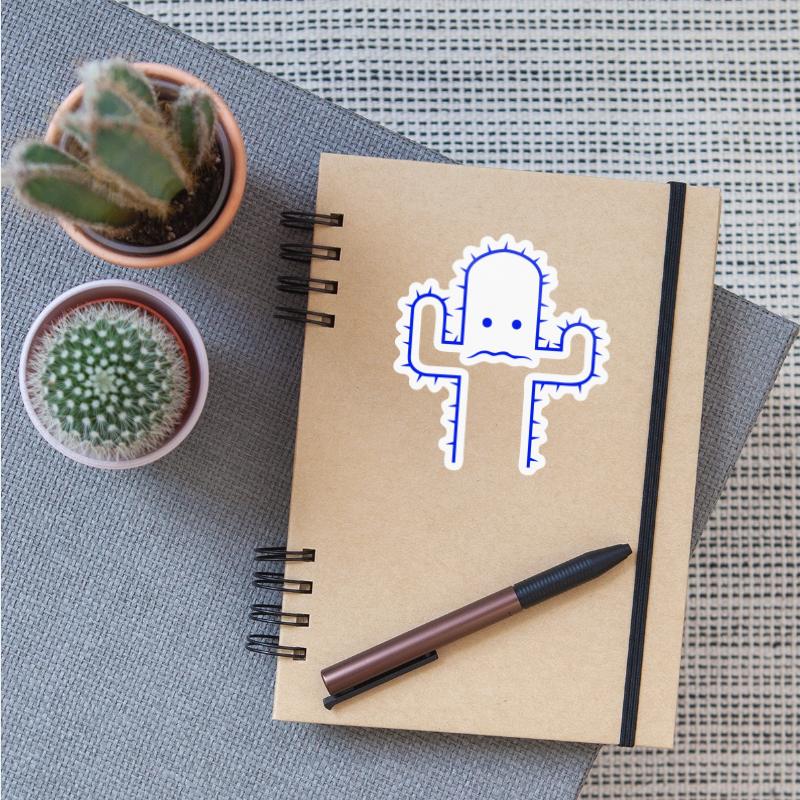 Cactus Face Fear Sad Spines Desert Funny Cacti Fun