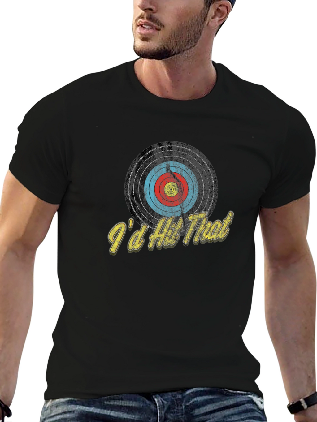 Id Hit That Archery Target Graphic Tee