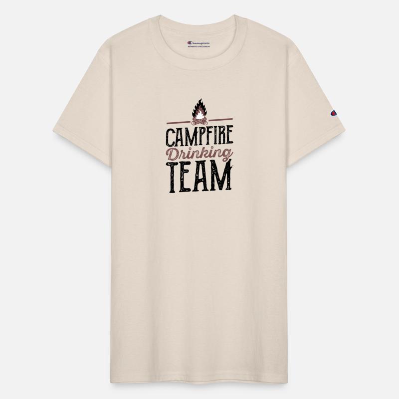 Campfire Drinking Team Camping Camper