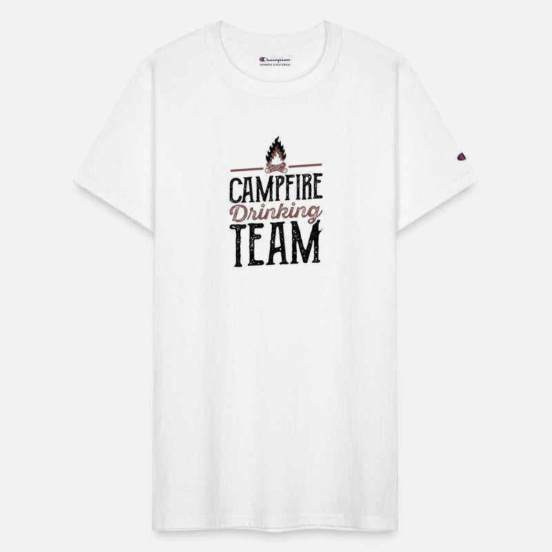 Campfire Drinking Team Camping Camper