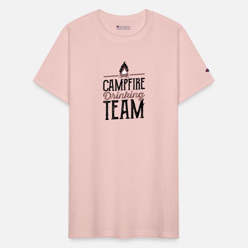 Campfire Drinking Team Camping Camper