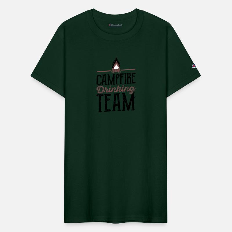 Campfire Drinking Team Camping Camper