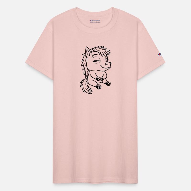 Cartoon small sitting pony