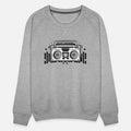 Cassette recorder in an 80s stencil look