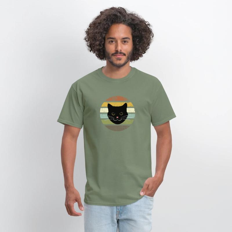 Cat Retro Throwback T-shirt