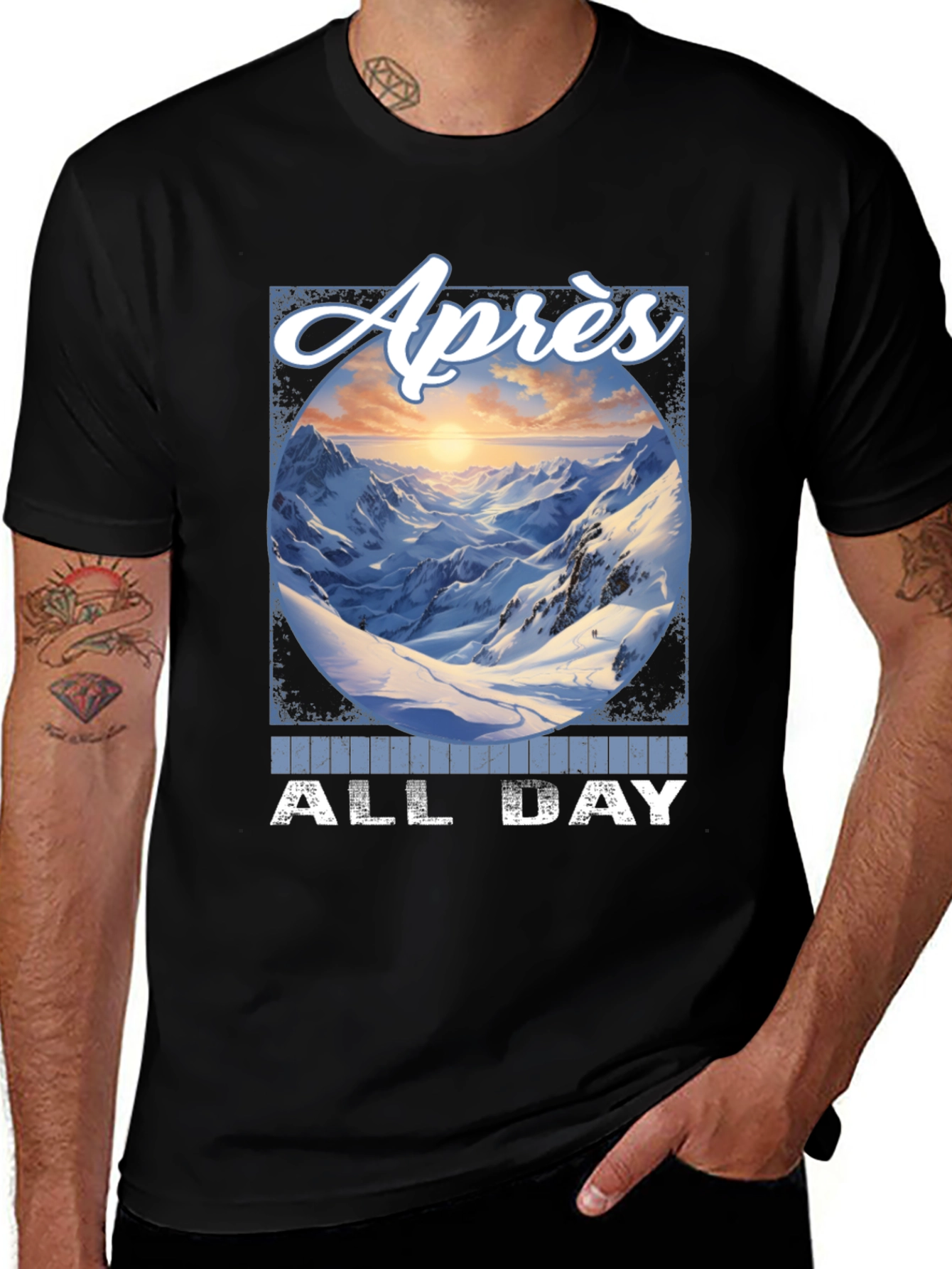 Après All Day T-Shirt - Mountain Ski Design