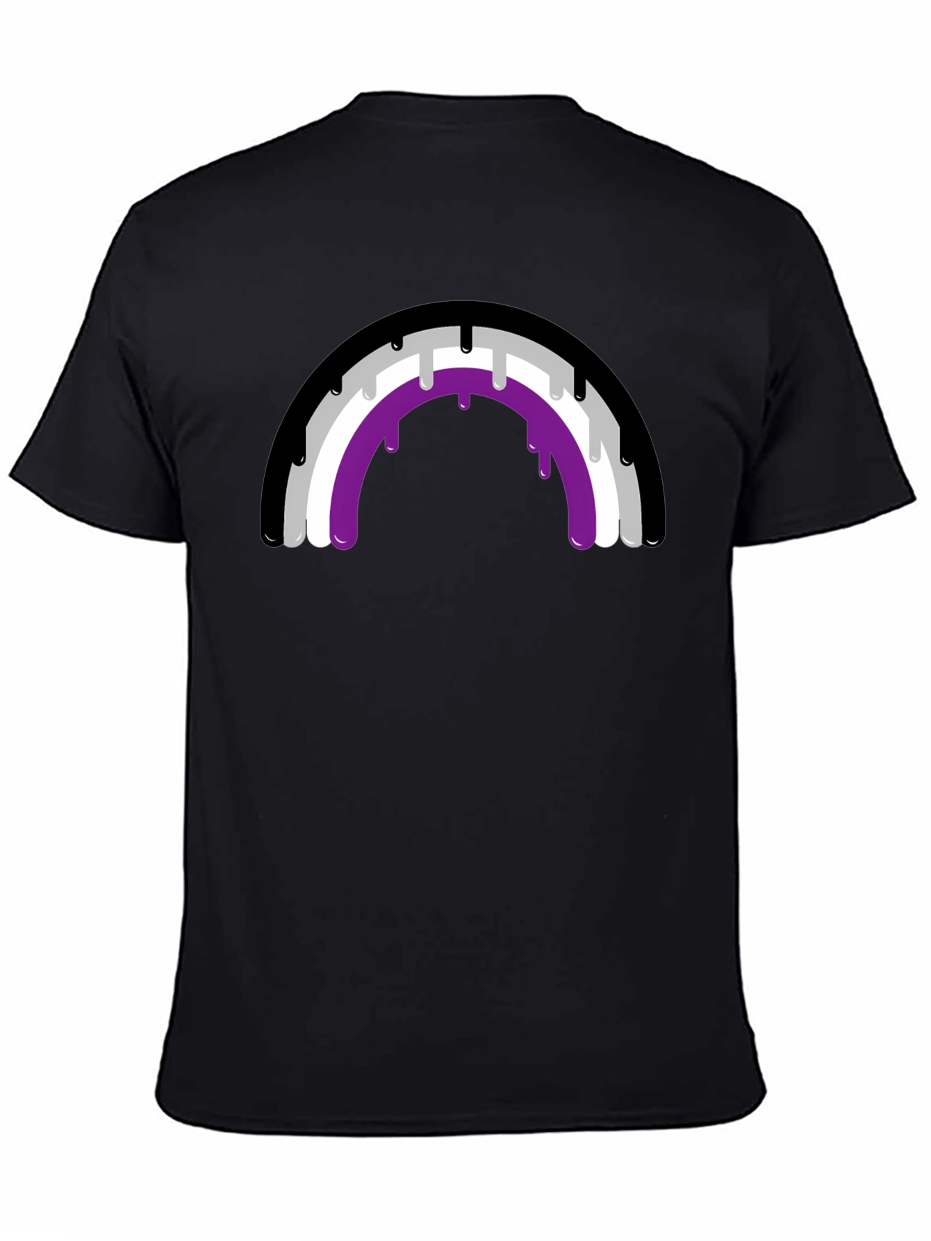 Asexual Pride Rainbow Drip T-Shirt