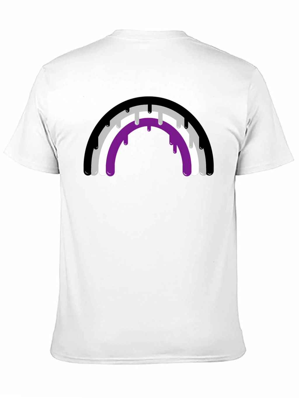 Asexual Pride Rainbow Drip T-Shirt