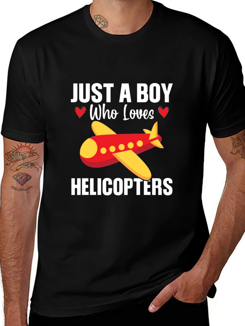 Boy Who Loves Helicopters T-Shirt