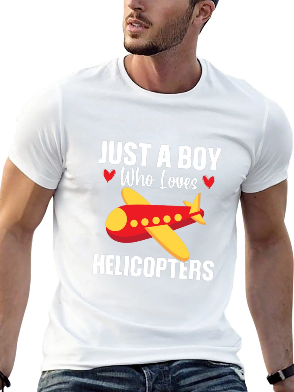 Boy Who Loves Helicopters T-Shirt