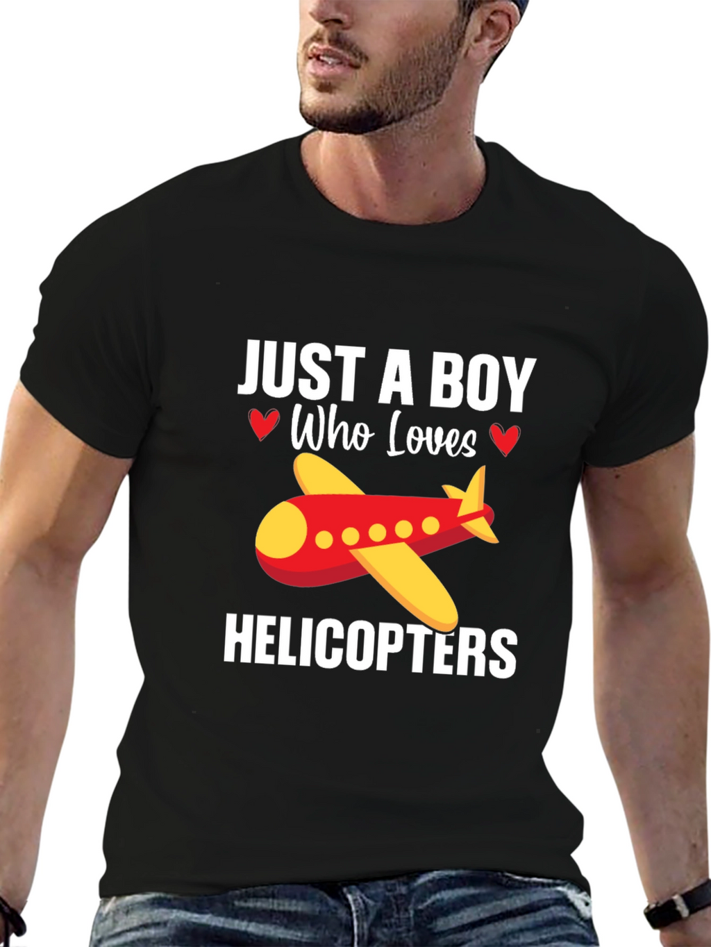 Boy Who Loves Helicopters T-Shirt
