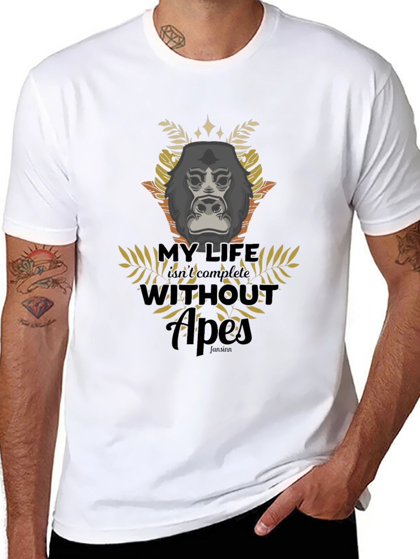 Apes Graphic T-Shirt - Black