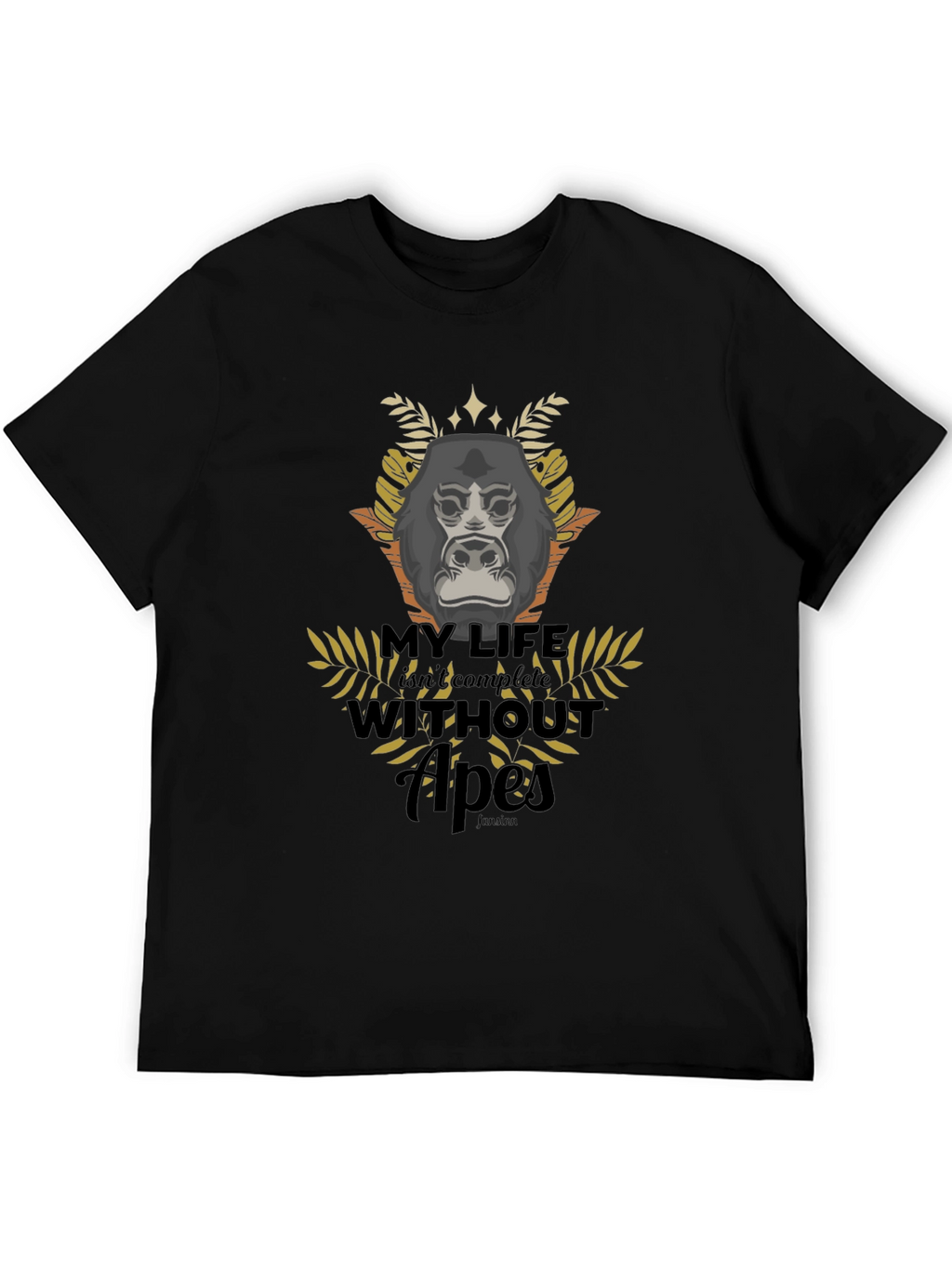 Apes Graphic T-Shirt - Black