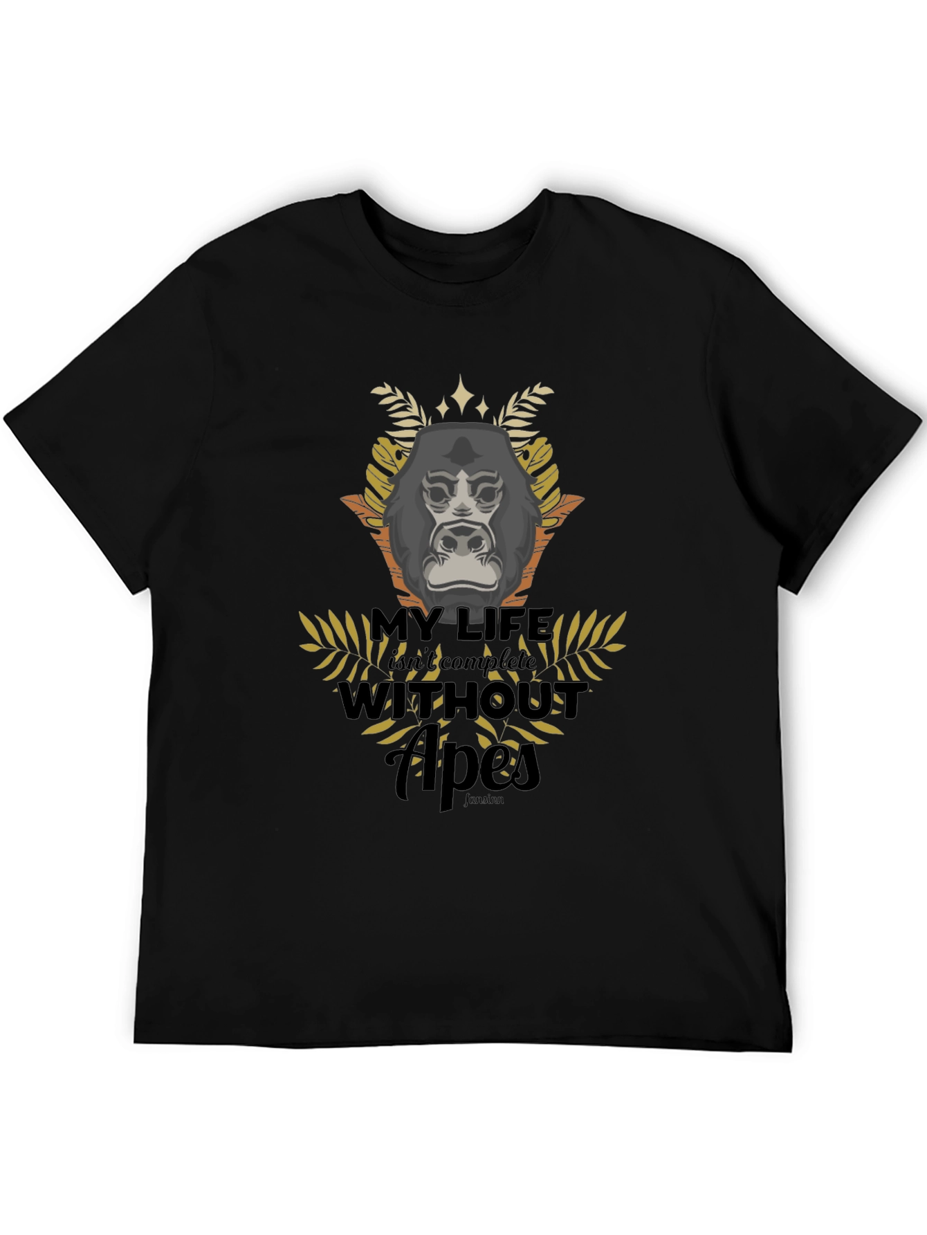 Apes Graphic T-Shirt - Black