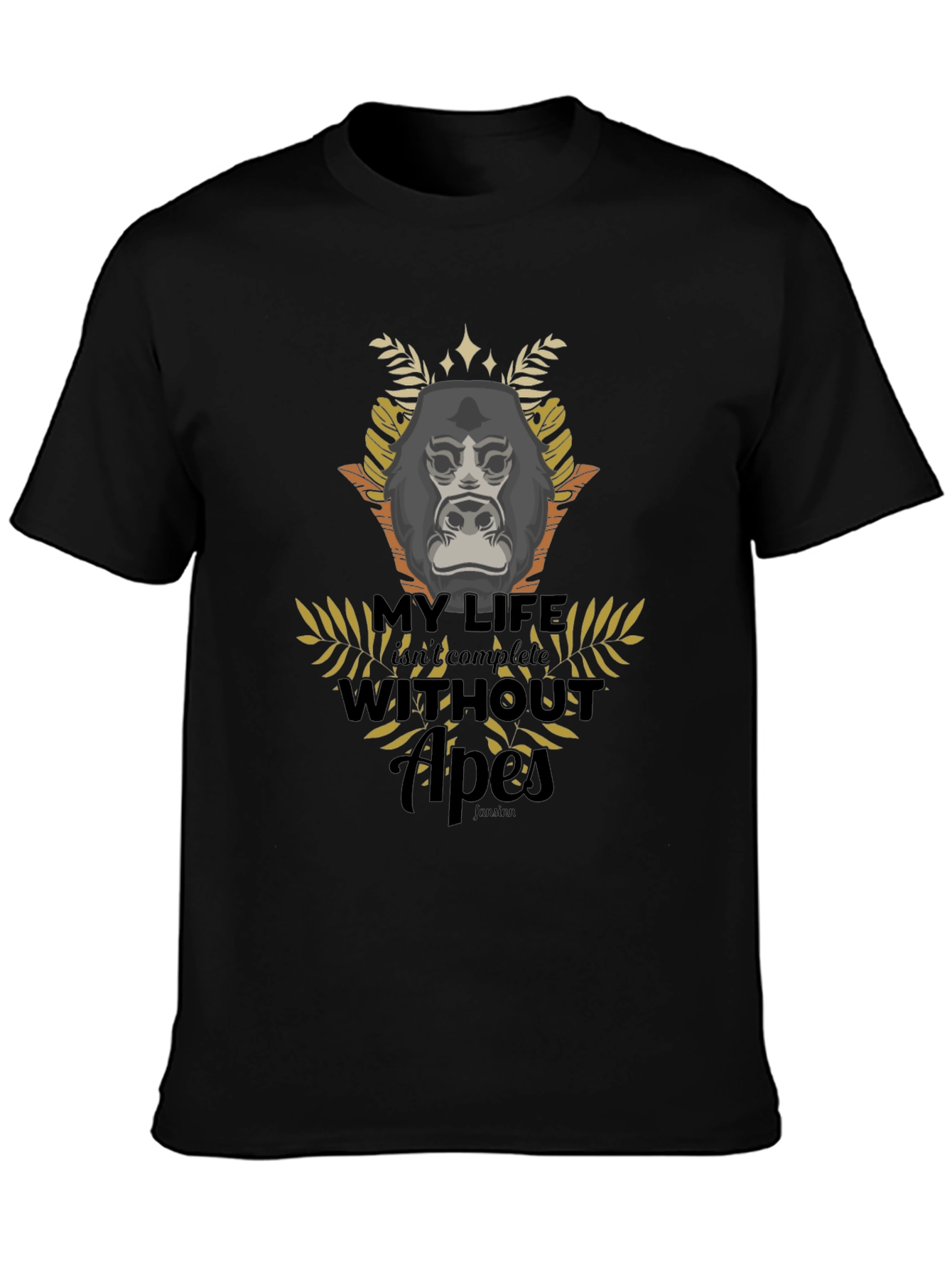 Apes Graphic T-Shirt - Black