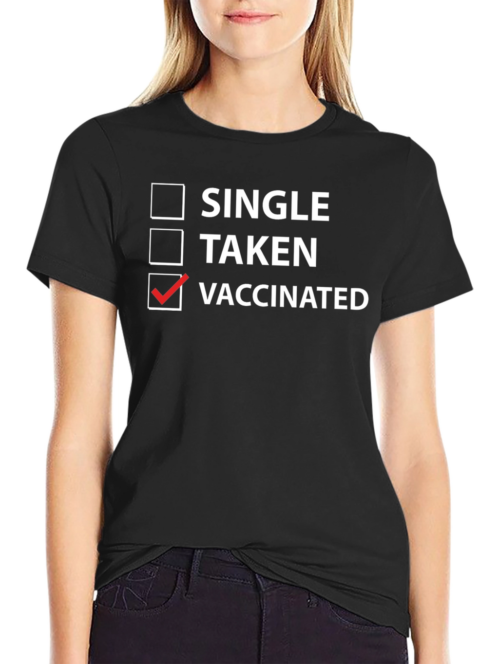 Vaccinated Checkbox T-Shirt - Funny Novelty Tee