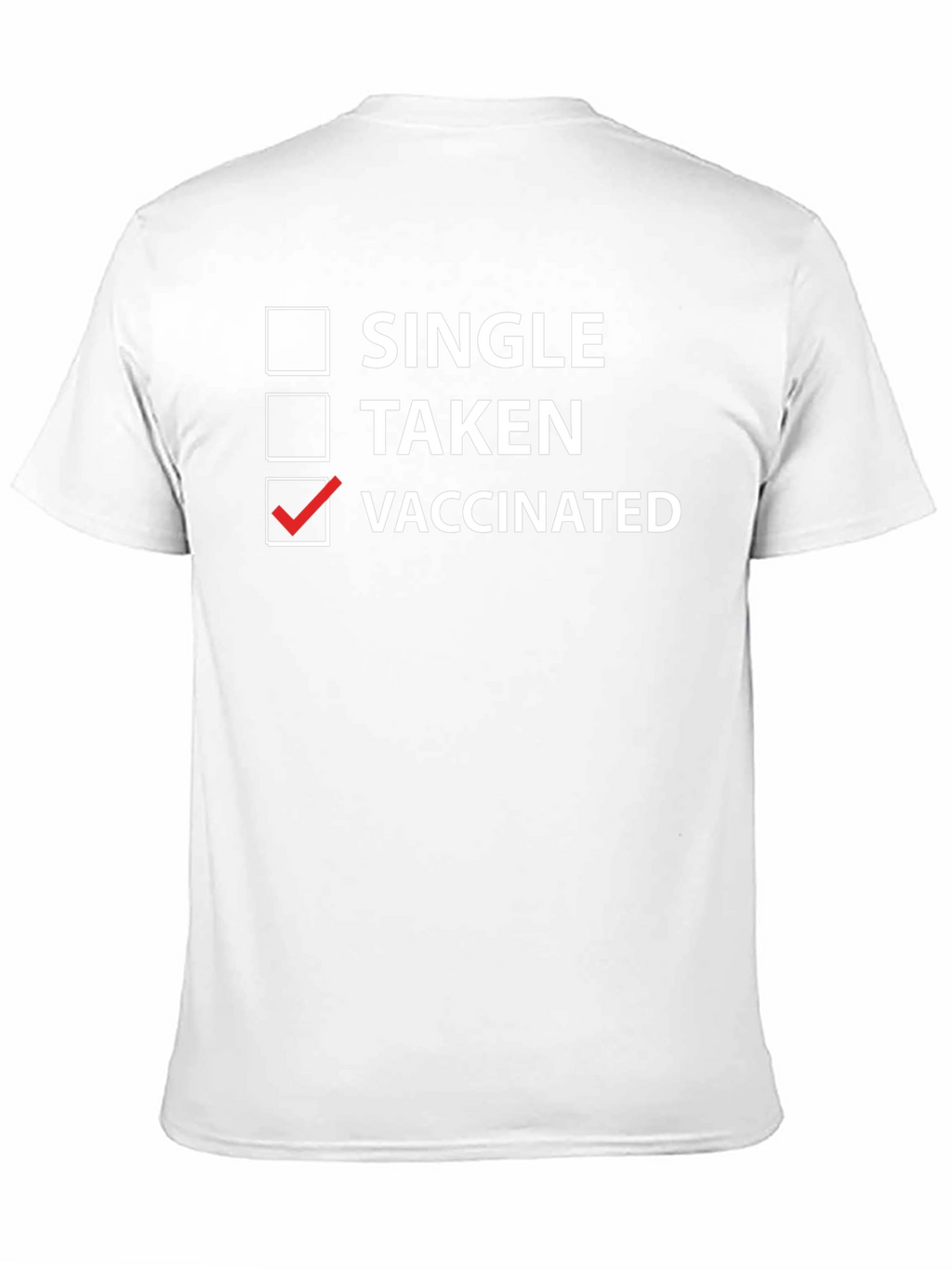 Vaccinated Checkbox T-Shirt - Funny Novelty Tee