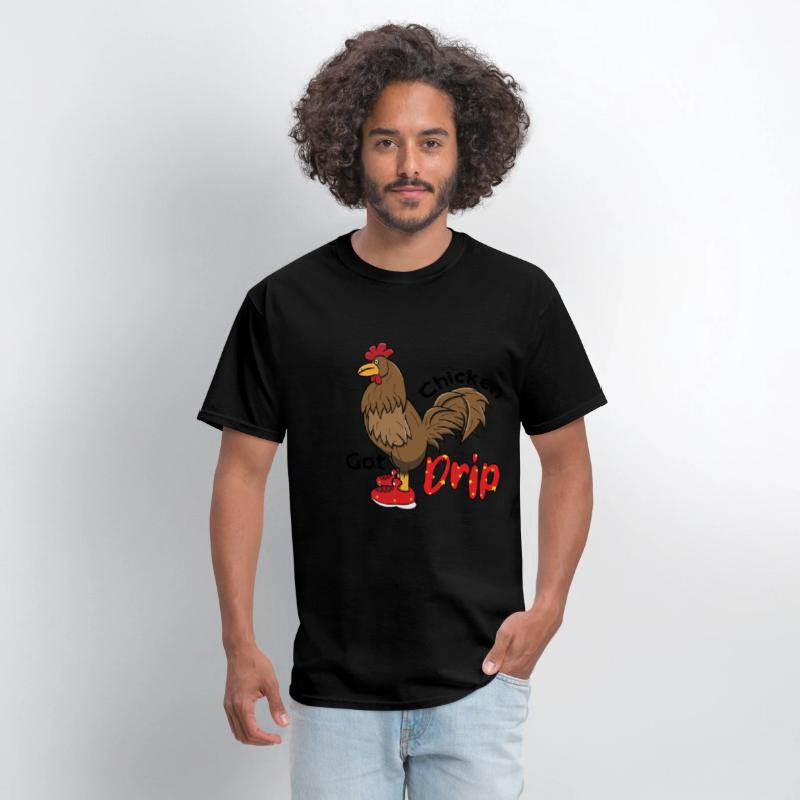 Chicken With Shoes Brown Red DRIP