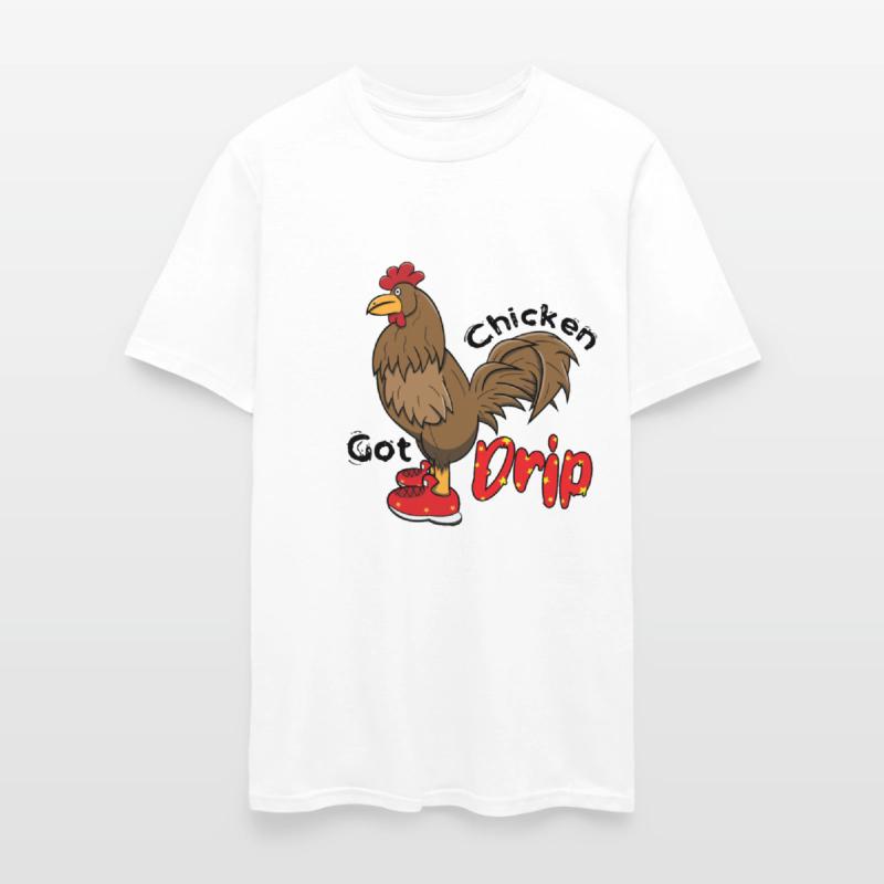 Chicken With Shoes Brown Red DRIP