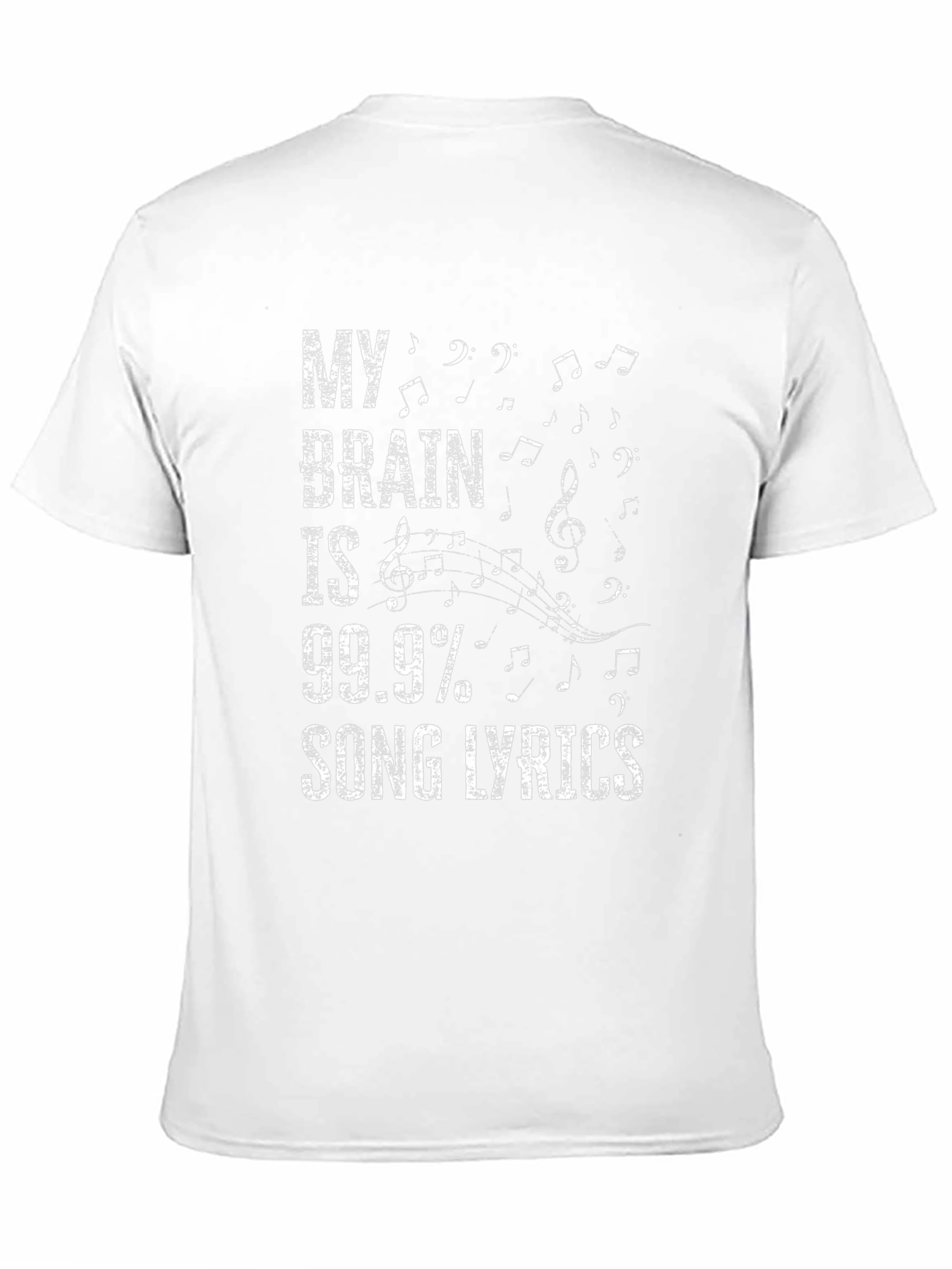 Song Lyrics Brain T-Shirt - Music Lover Tee