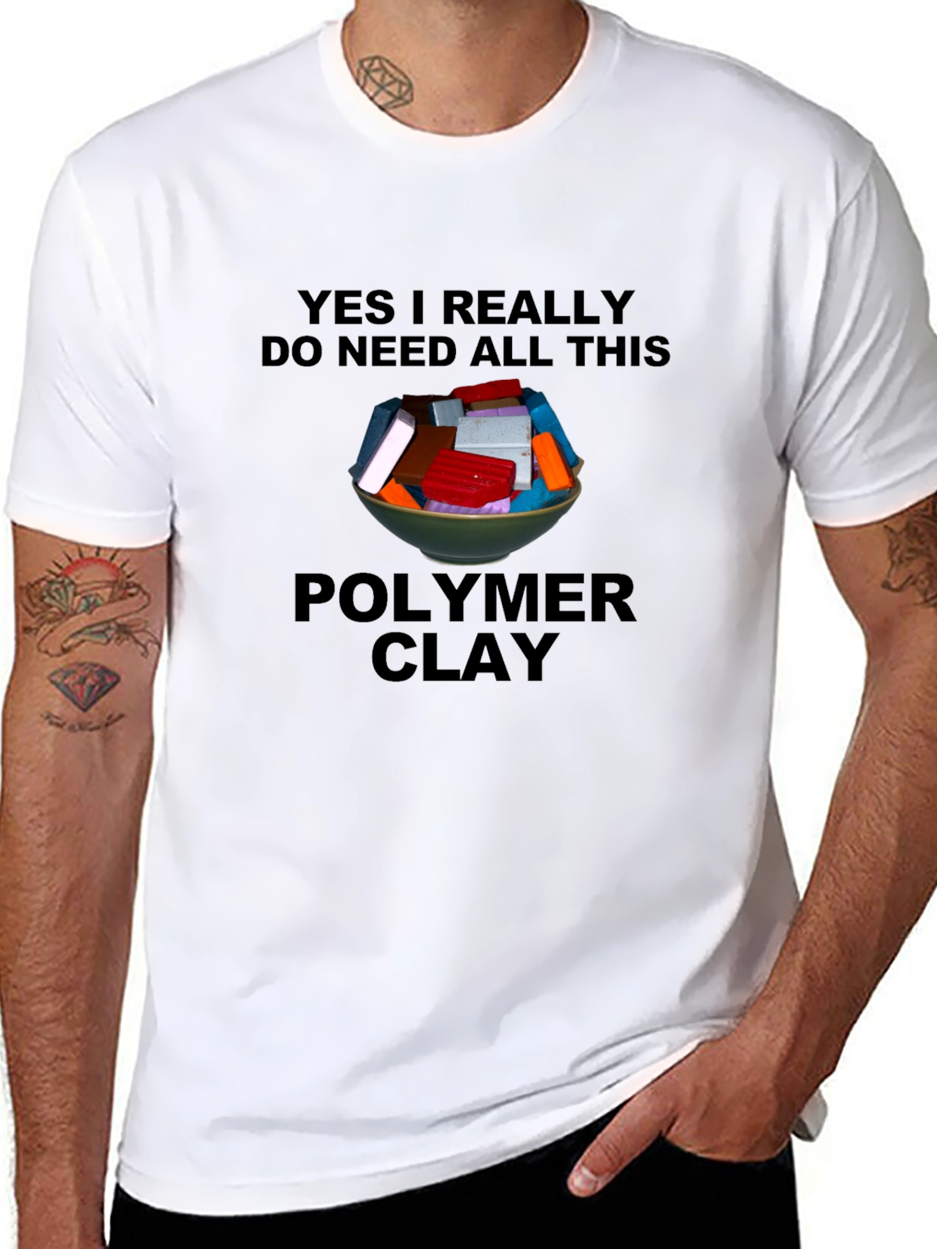 Polymer Clay Lover T-Shirt - Crafting Humor Tee