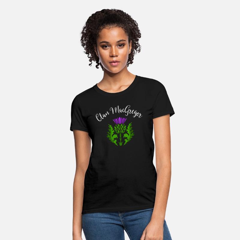 Clan MacGregor Surname Thistle Flower Scottish