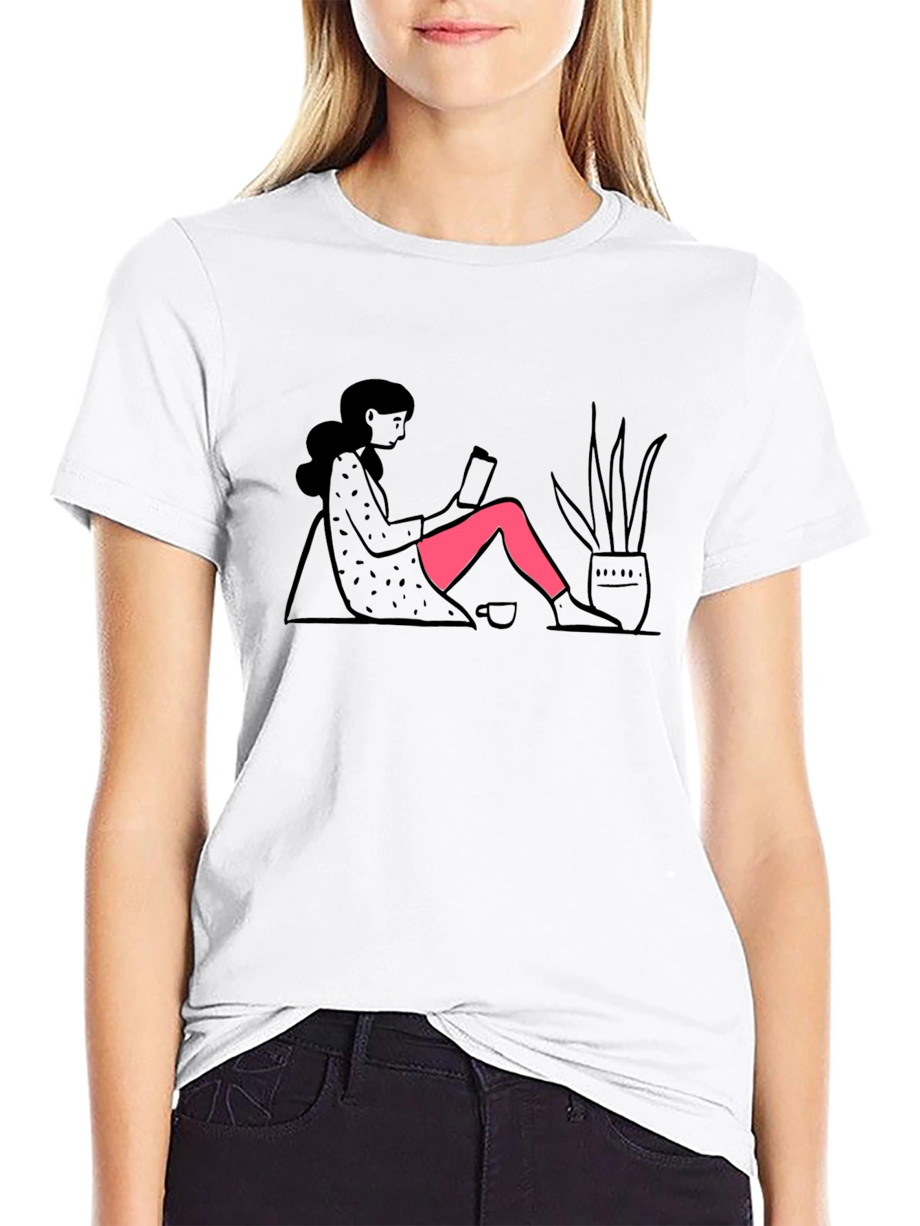 Relaxed Reader Graphic T-Shirt