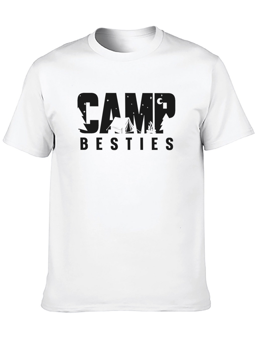 Camp Besties Black T-Shirt