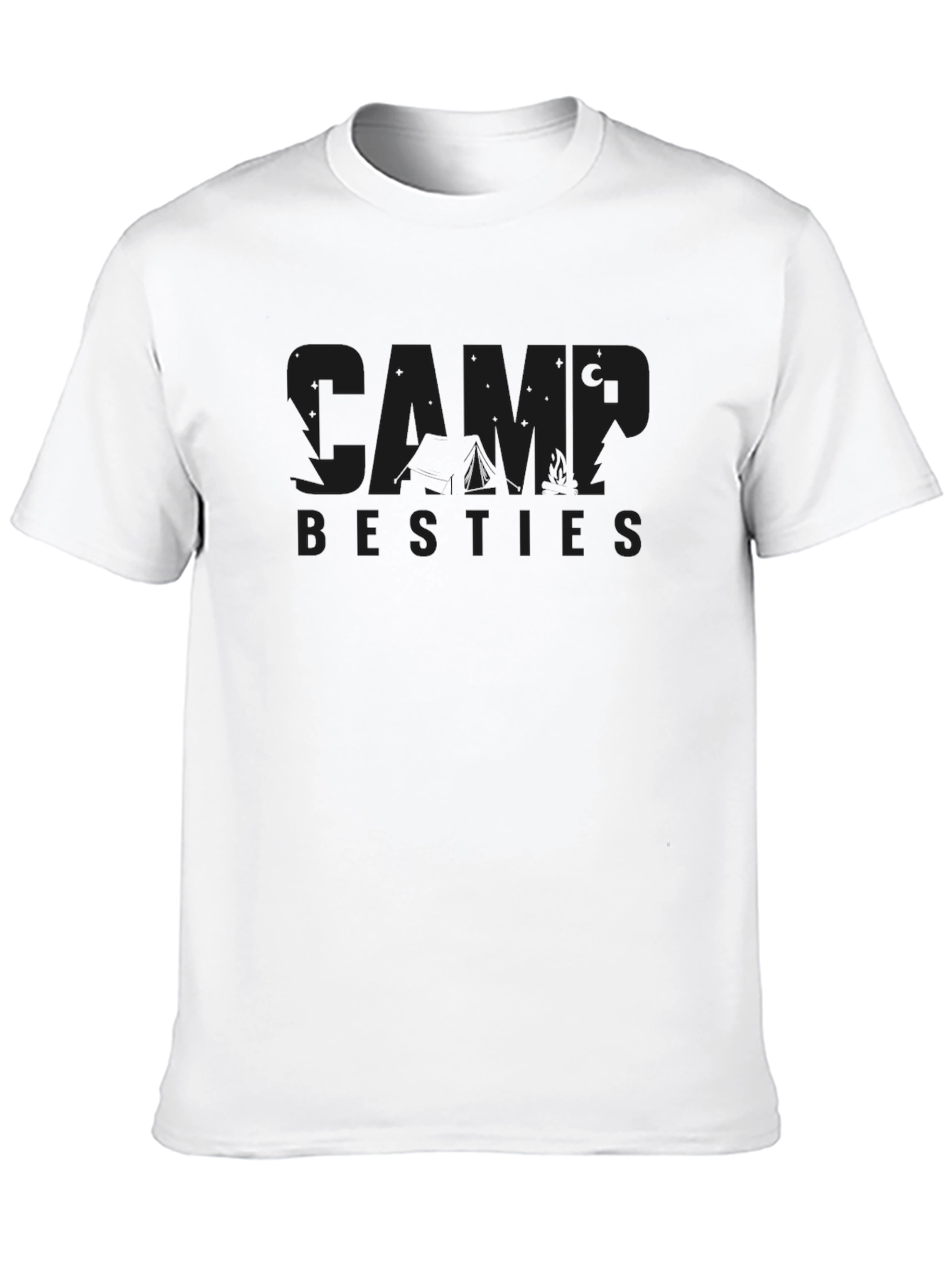 Camp Besties Black T-Shirt