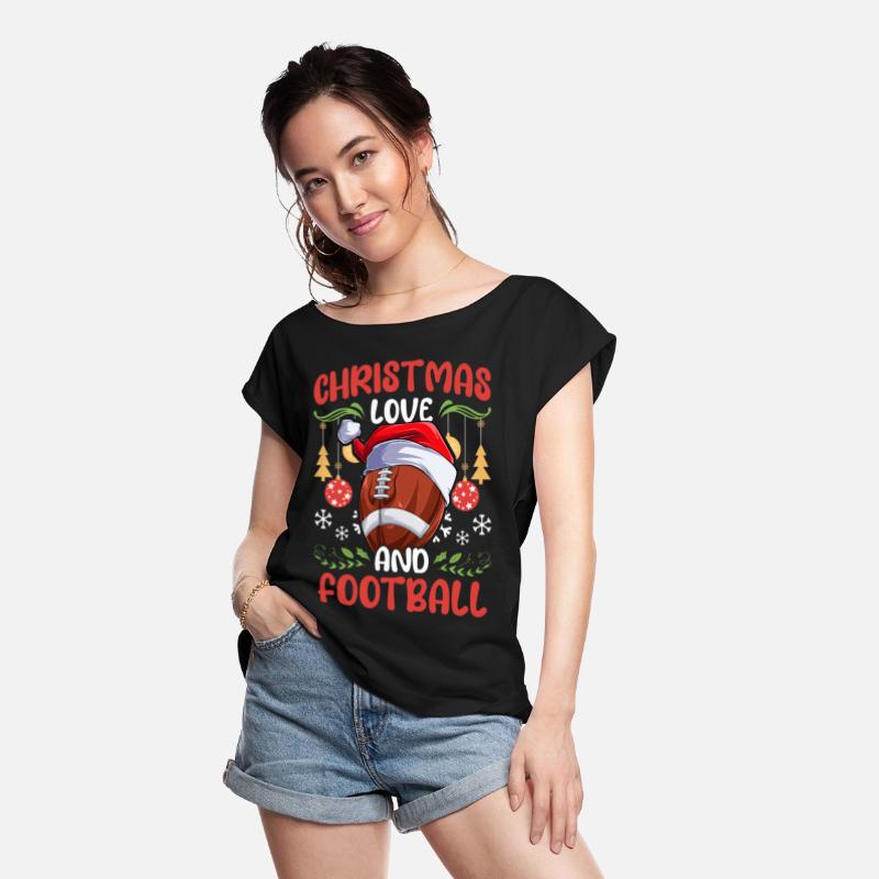 College Football Player Team Outfit Christmas Love